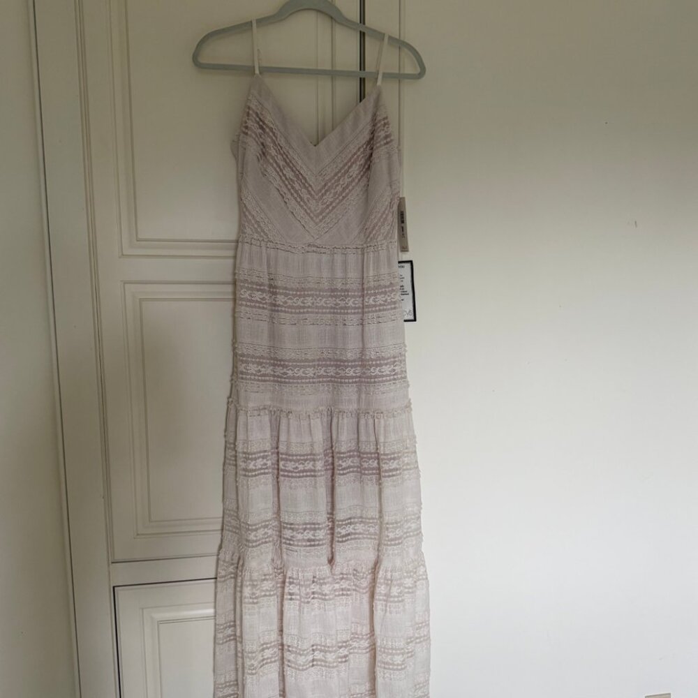 Eliza J Women's Lace Tiered Maxi Dress (size Medium)